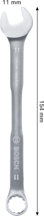 Kunci kombinasi Bosch 11 mm krom vanadium.